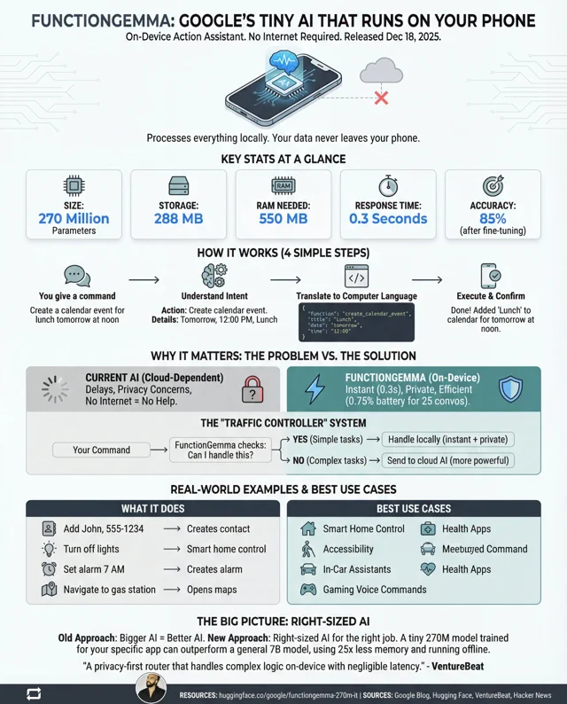 FunctionGemma: La IA diminuta que revolucionará los robots baratos