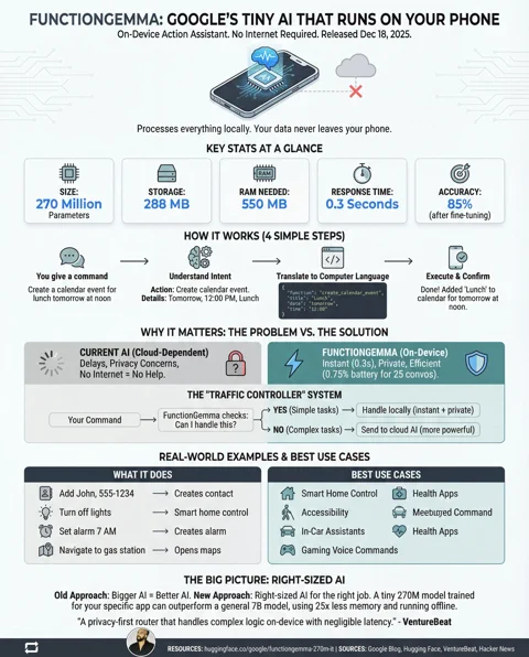 FunctionGemma: A IA minúscula que promete baratear a robótica