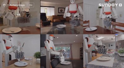 Il robot Memo di Sunday AI esegue compiti in un ambiente domestico reale.