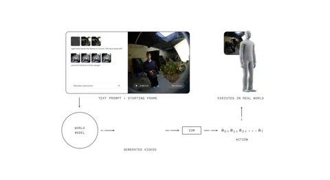 Une capture d'écran de la page web de pi*0.6, un exemple de modèle Vision-Langage-Action qui apprend de l'expérience.