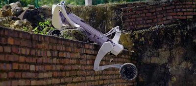 The Lightyear M1 robot in a demonstration of its all-terrain capabilities.
