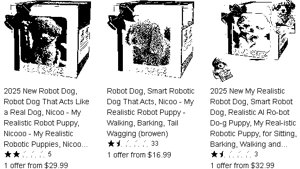 Il cane robot AI virale è una truffa per lo shopping natalizio