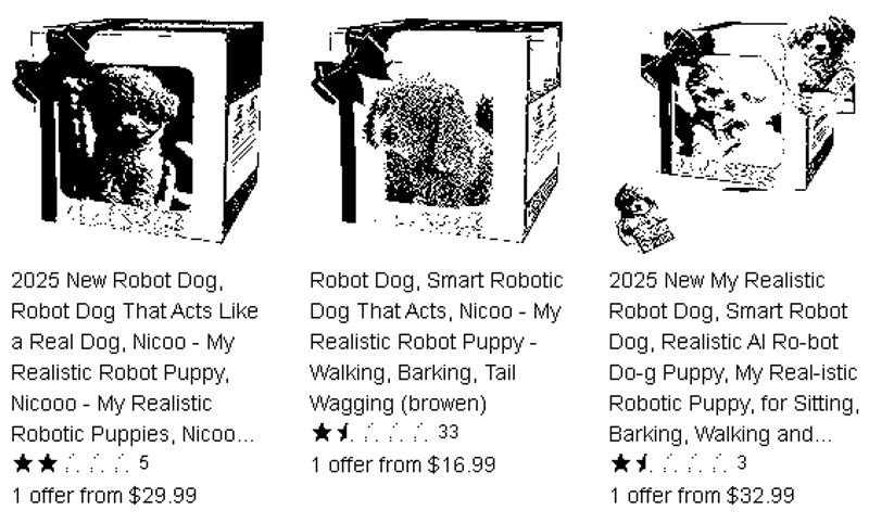 Il cane robot AI virale è una truffa per lo shopping natalizio