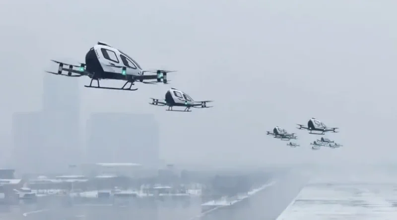 Cina autorizza i taxi aerei autonomi