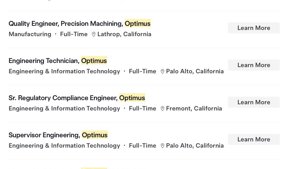 Tesla Optimus najímá stovky nových lidí
