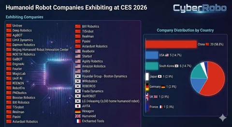 Invasão chinesa: exército de humanoides domina a CES 2026