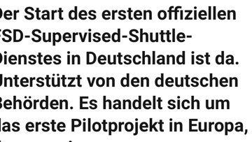 Duitsland keurt zelfrijdende Tesla-shuttle goed op openbare weg