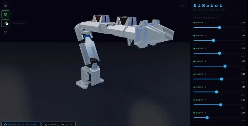 Testez le bras robotique de NormaCore dans votre navigateur