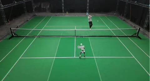 This Tennis Robot Learned From Bad Data to Beat Its Own Creator