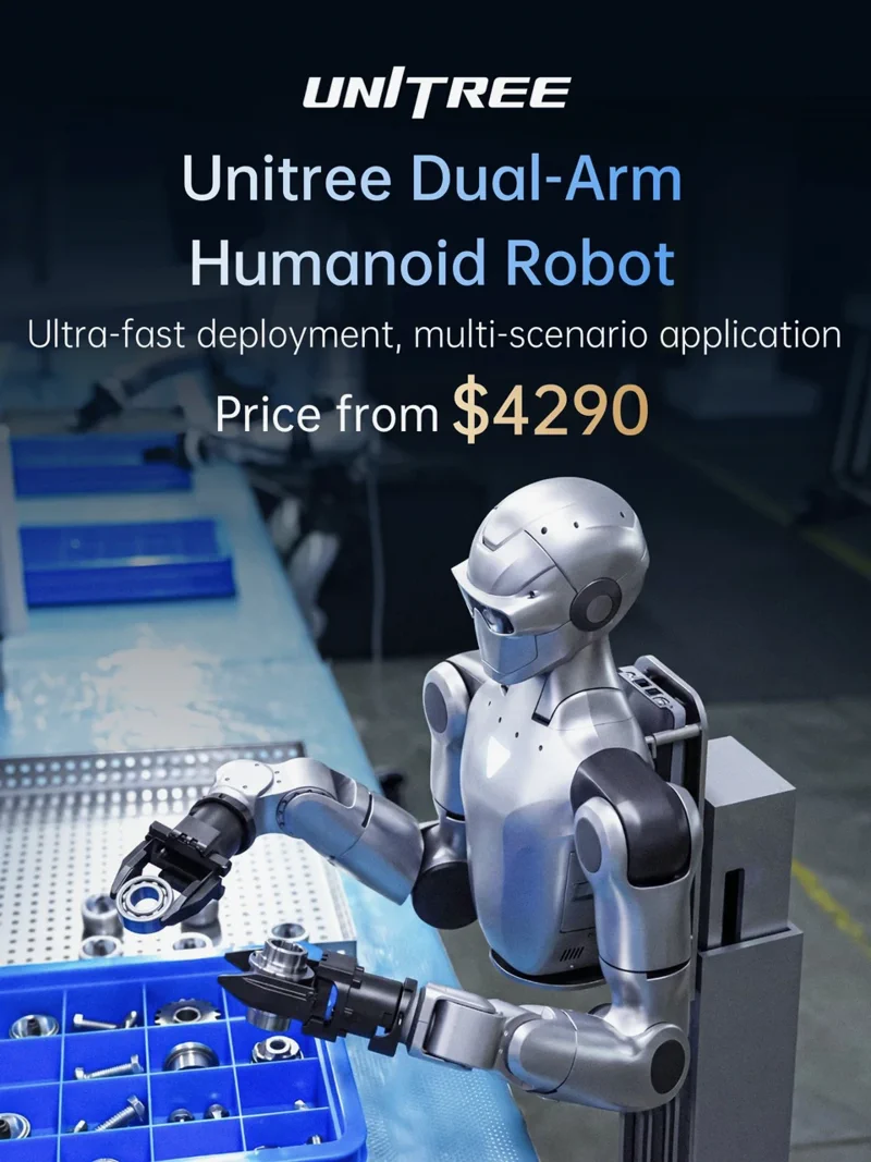 Unitree lancia un robot a due braccia per soli $4290