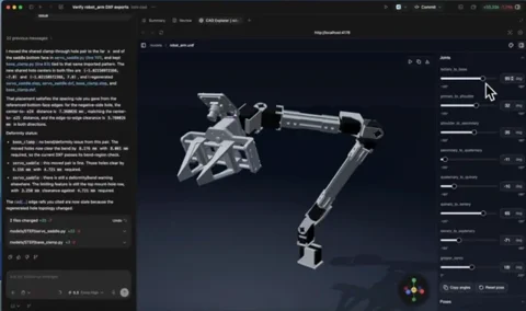 Darmowy agent AI projektuje części robotów z opisów tekstowych