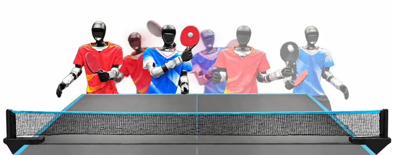 Robot umanoidi giocano a ping-pong in doppio senza scontrarsi