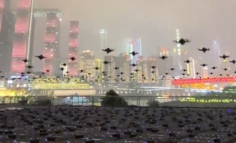 La Chine domine la technologie des essaims de drones avec un spectacle fascinant