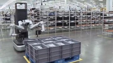 AGIBOT's A2-W Robot Revolutioneert Fabriekslogistiek