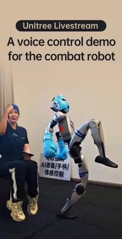 Unitree présente un robot de combat contrôlé par la voix en direct