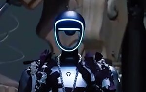 Unitree G1 Robot loopt over de catwalk van de Shanghai Fashion Week