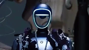 Unitree G1 Robot loopt over de catwalk van de Shanghai Fashion Week