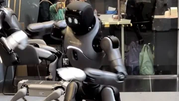 Mangsbot Robot danst op GITEX 2025