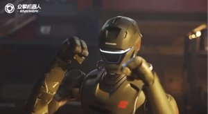 Robot T800 od EngineAI ćwiczy kopnięcia z powietrza