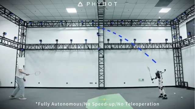 PHYBOT C1 Robot Trades Chores for Badminton