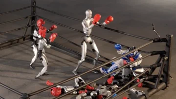 Unitree H2 leidt robotteam in 1-tegen-10 menselijke knock-out