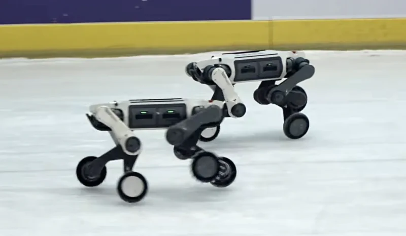 Lynx M20 da DEEP Robotics mira o ouro olímpico no gelo