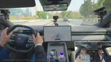 XPENG's AI chauffeert een doodsbange Richard Hammond