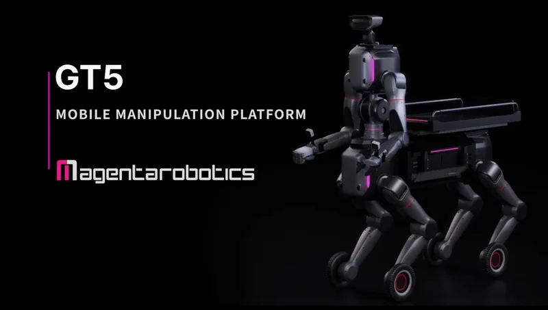 Magenta Robotics GT5: maggiordomo a 4 zampe, 2 ruote e 2 braccia