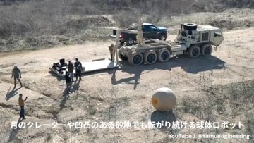 Rollende Bolrobot Overwint Maanterrein