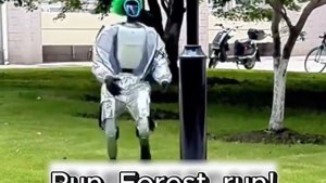Robot Kid's Neighborhood Adventure Gone Awry