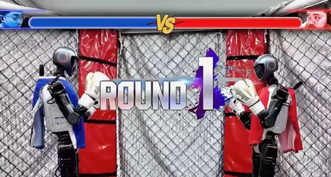 Boxeo robótico global: el Booster T1 pelea a distancia